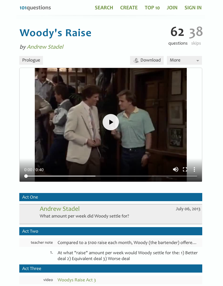 Woody's Raise Activity