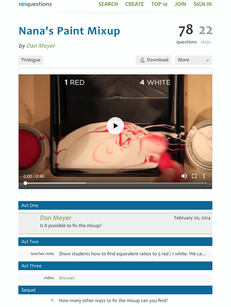 Nana's Paint Mixup Activity