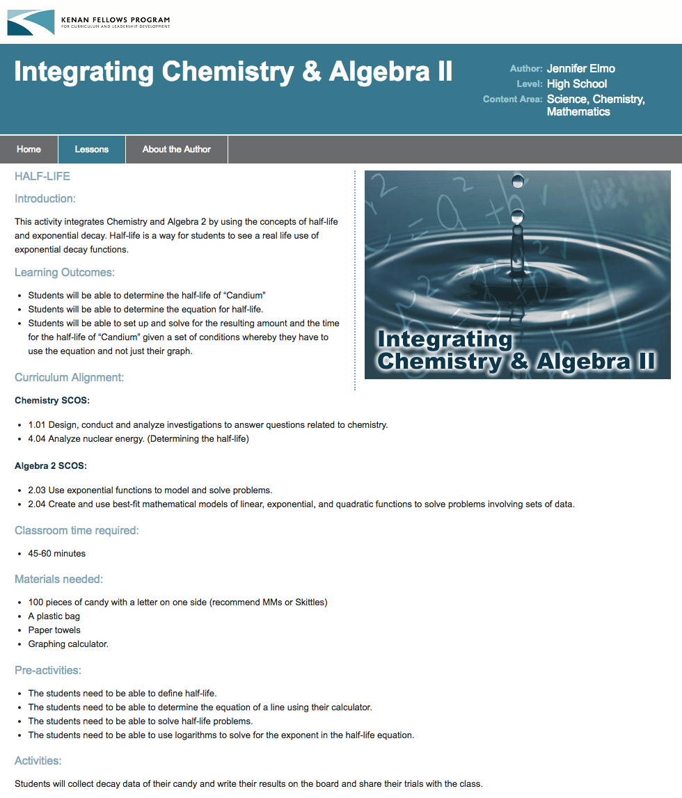 Half-Life Lesson Plan
