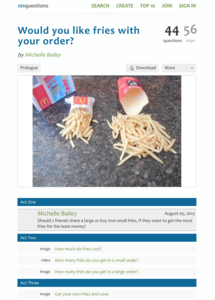 Would You like Fries with Your Order? Activity