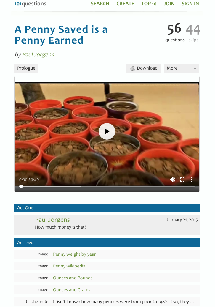 A Penny Saved is a Penny Earned Activity