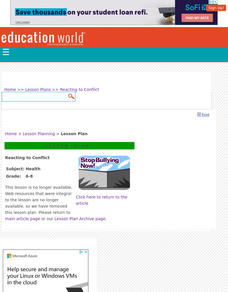 Reacting to Conflict Lesson Plan