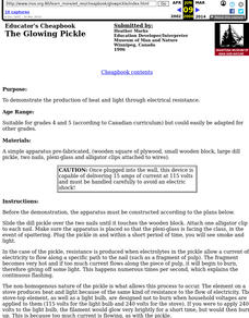 The Glowing Pickle Lesson Plan