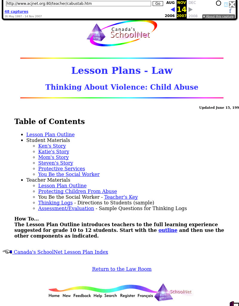 Thinking About Violence: Child Abuse Lesson Plan
