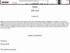 Haiku Lesson Plan