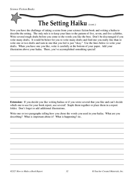 Haiku Worksheet