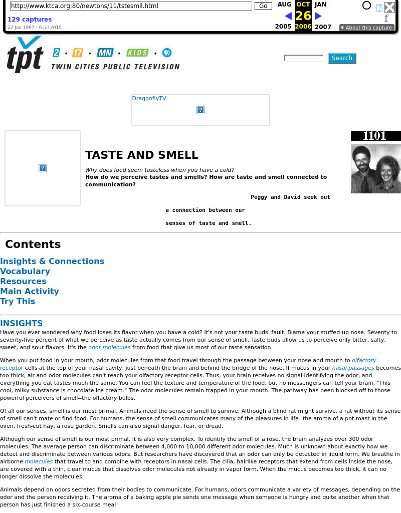 Taste and Smell Lesson Plan