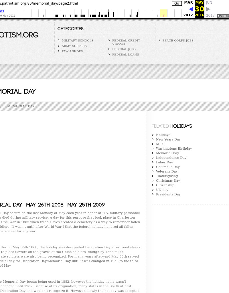 Memorial Day Lesson Plan