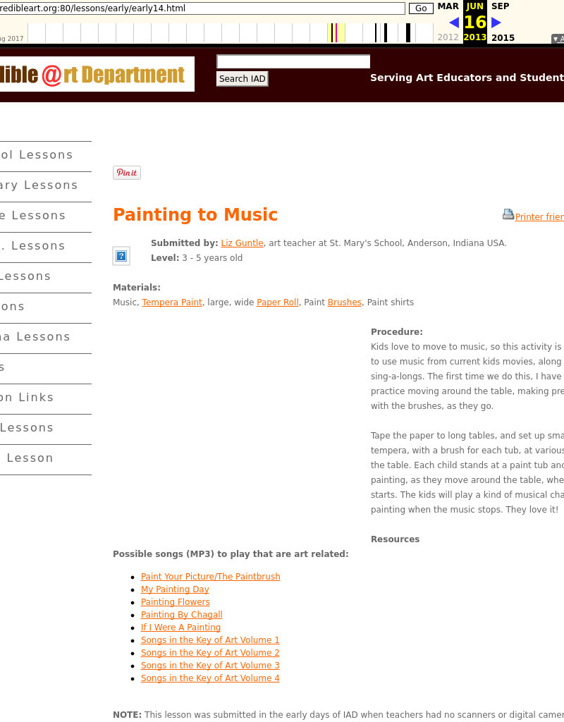 Painting to Music Lesson Plan