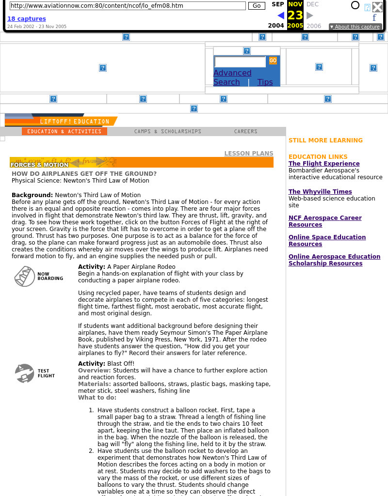 How Do Airplanes Get Off the Ground Lesson Plan