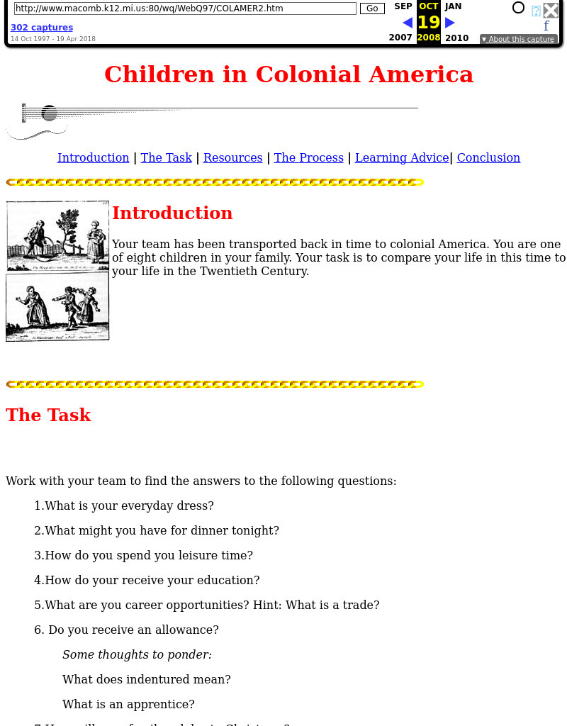 Children in Colonial America Lesson Plan
