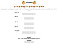 Halloween Worksheet