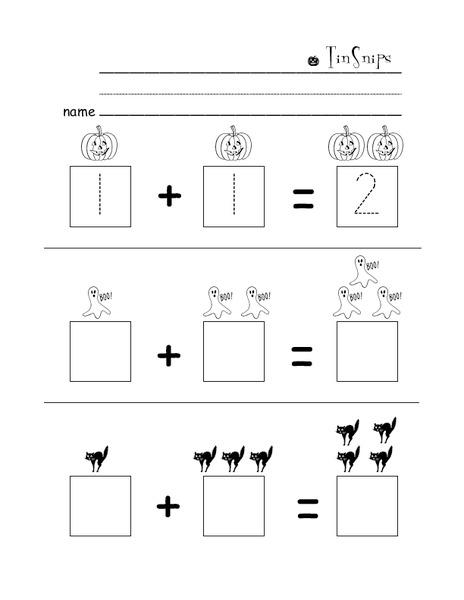Halloween Addition Worksheet