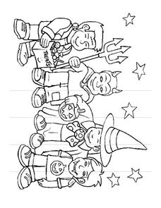 Halloween Coloring Page Worksheet