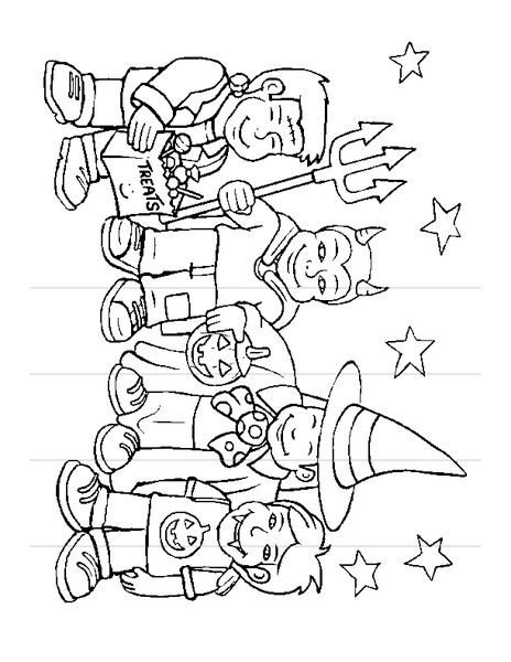 Halloween Coloring Page Worksheet