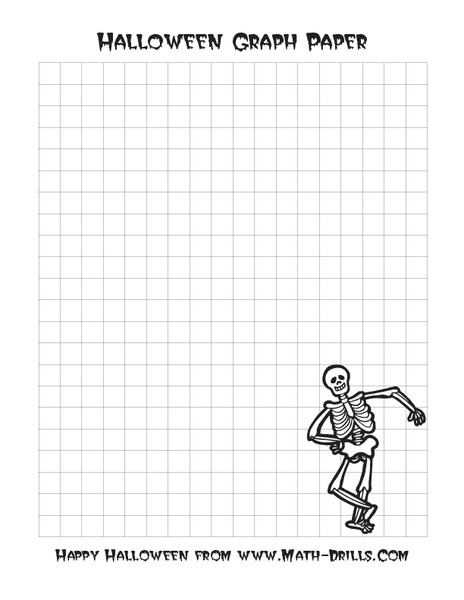 Halloween Graph Paper Worksheet