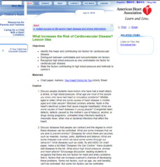 What Increases the Risk of Cardiovascular Disease? Lesson Plan