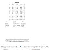 Halloween Puzzle Worksheet