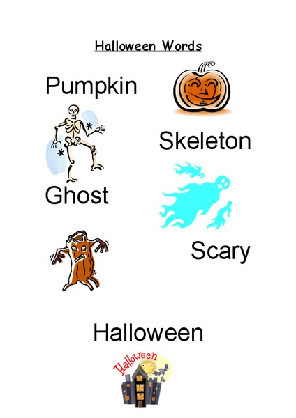 Halloween Words Worksheet