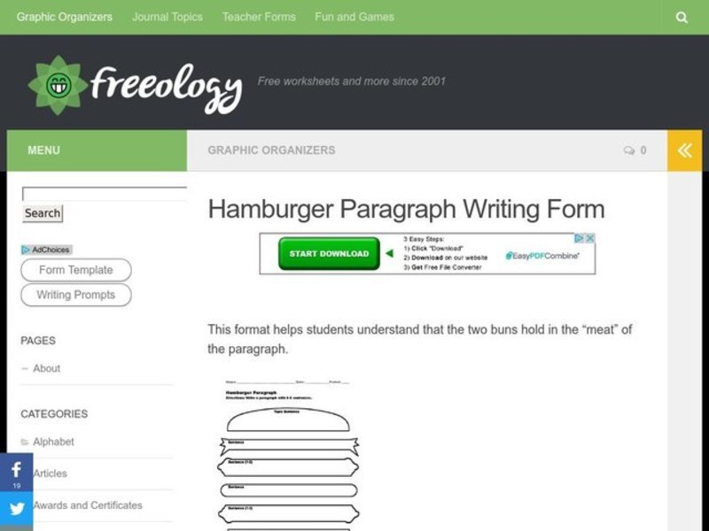 Hamburger Paragraph Organizer