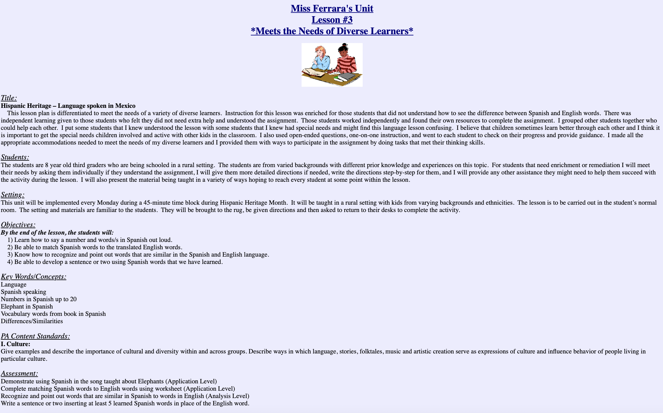 Language Spoken in Mexico Lesson Plan