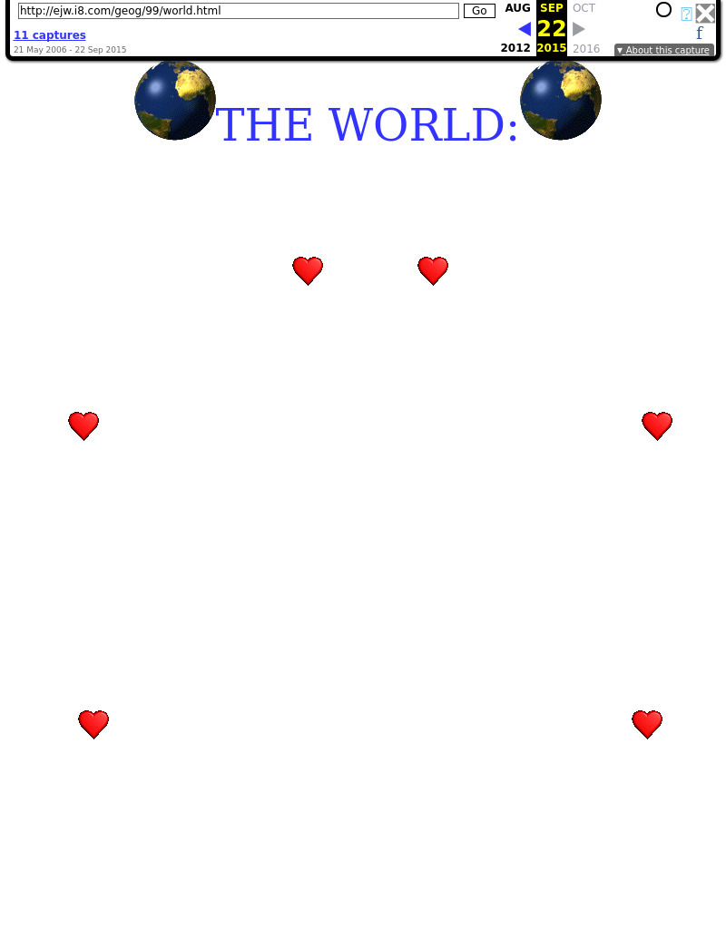 The World (With an emphasis on the United States) Lesson Plan