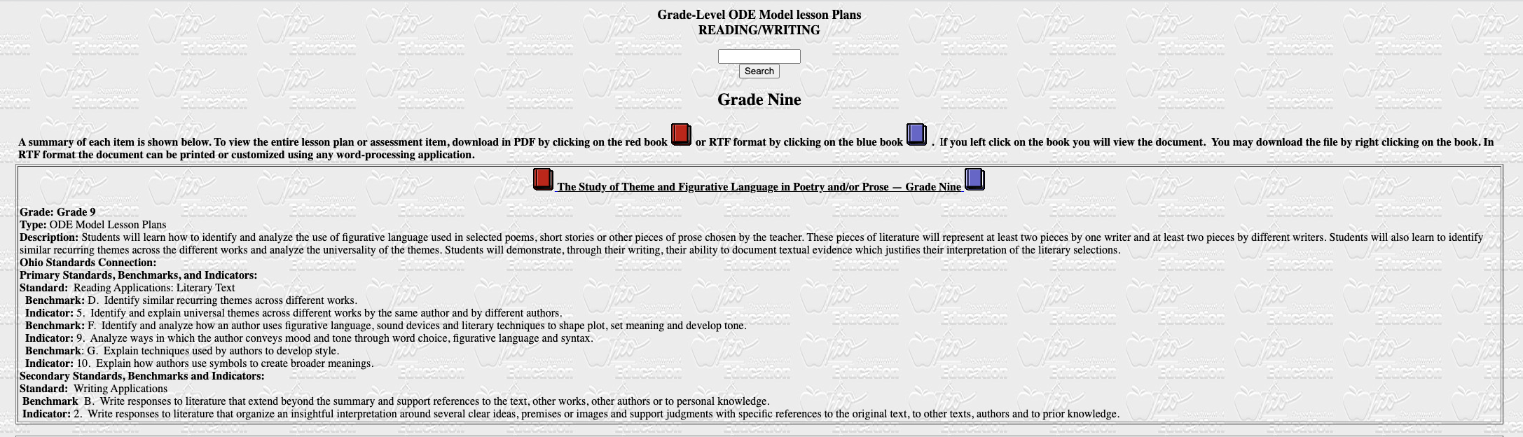 Model Lesson Plans Lesson Plan
