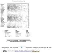 The United States of America Worksheet