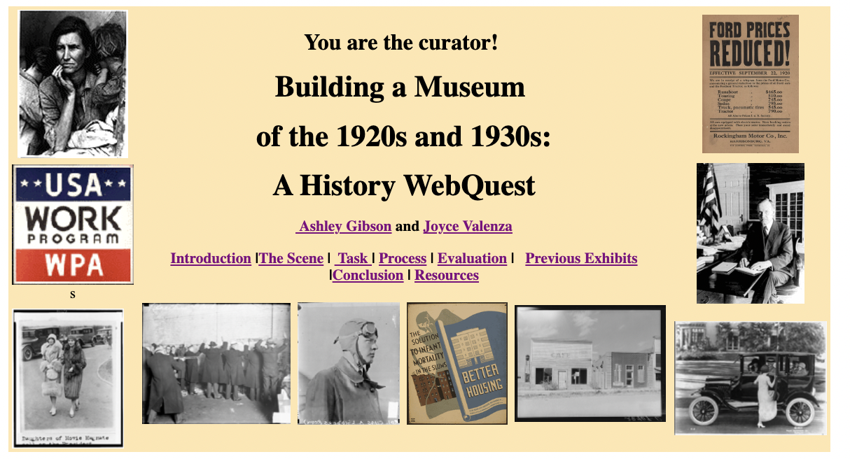 You are the Curator: Building a Museum of the 1920s and 1930s Lesson Plan