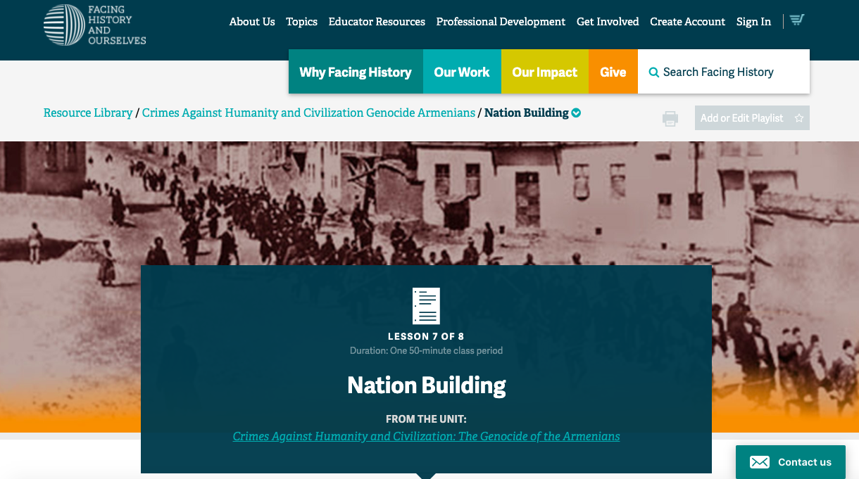 Nation Building Lesson Plan
