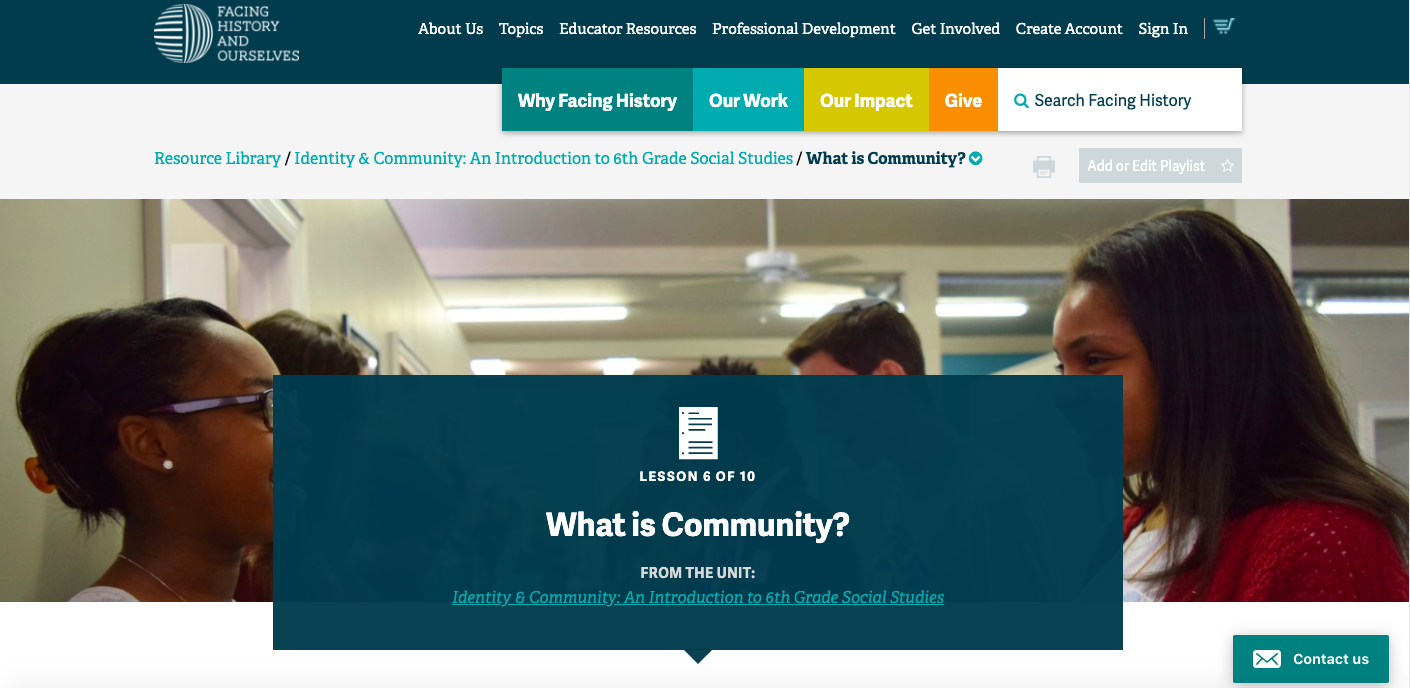 What is Community? Lesson Plan