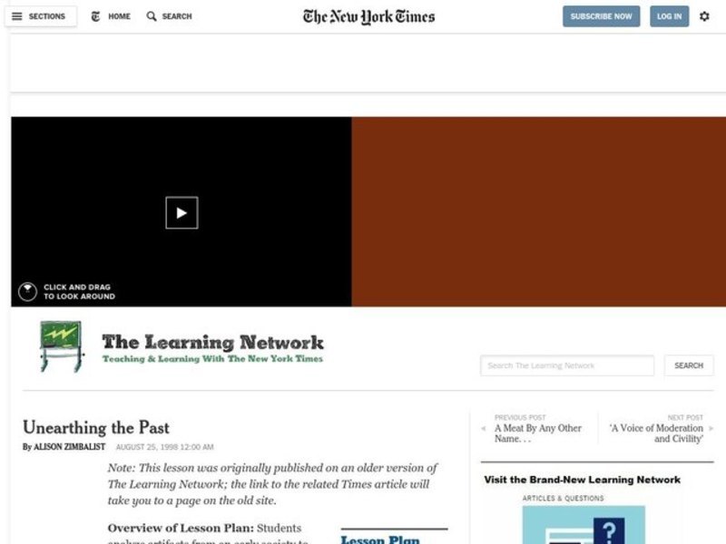 Unearthing the Past Lesson Plan