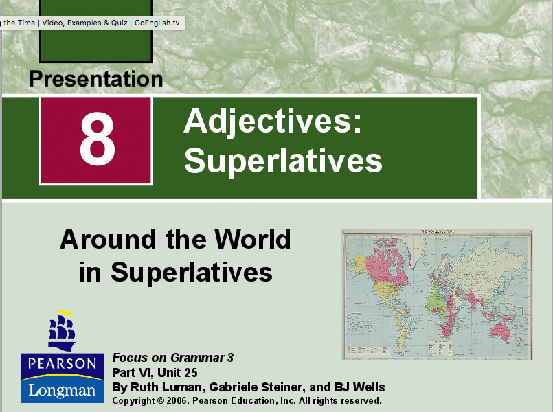 Adjectives: Superlatives PPT