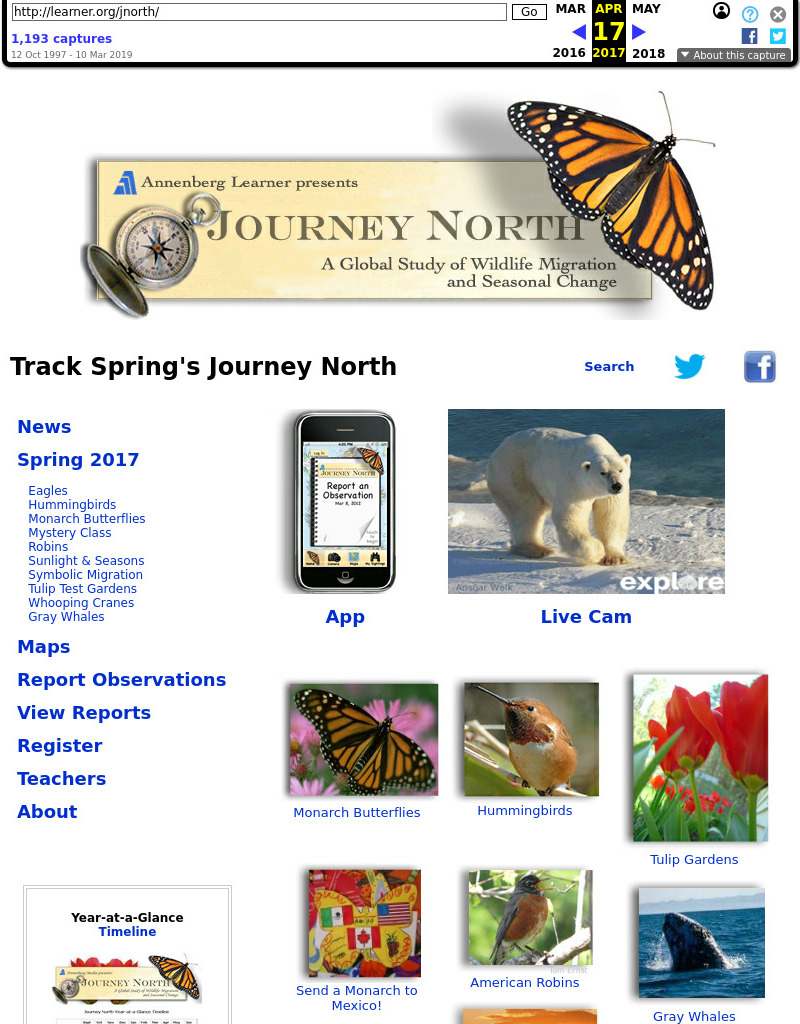 Journey North 1999 Lesson Plan