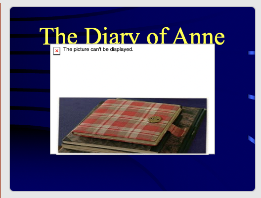 The Diary of Anne Frank: Review/Discussion PPT
