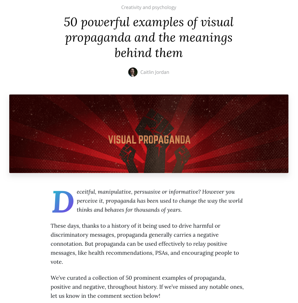 50 Powerful Examples of Visual Propaganda and the Meanings Behind Them Website
