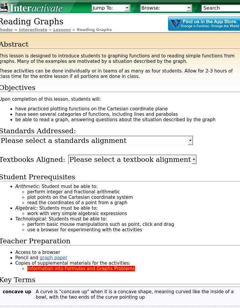 Reading Graphs Lesson Plan