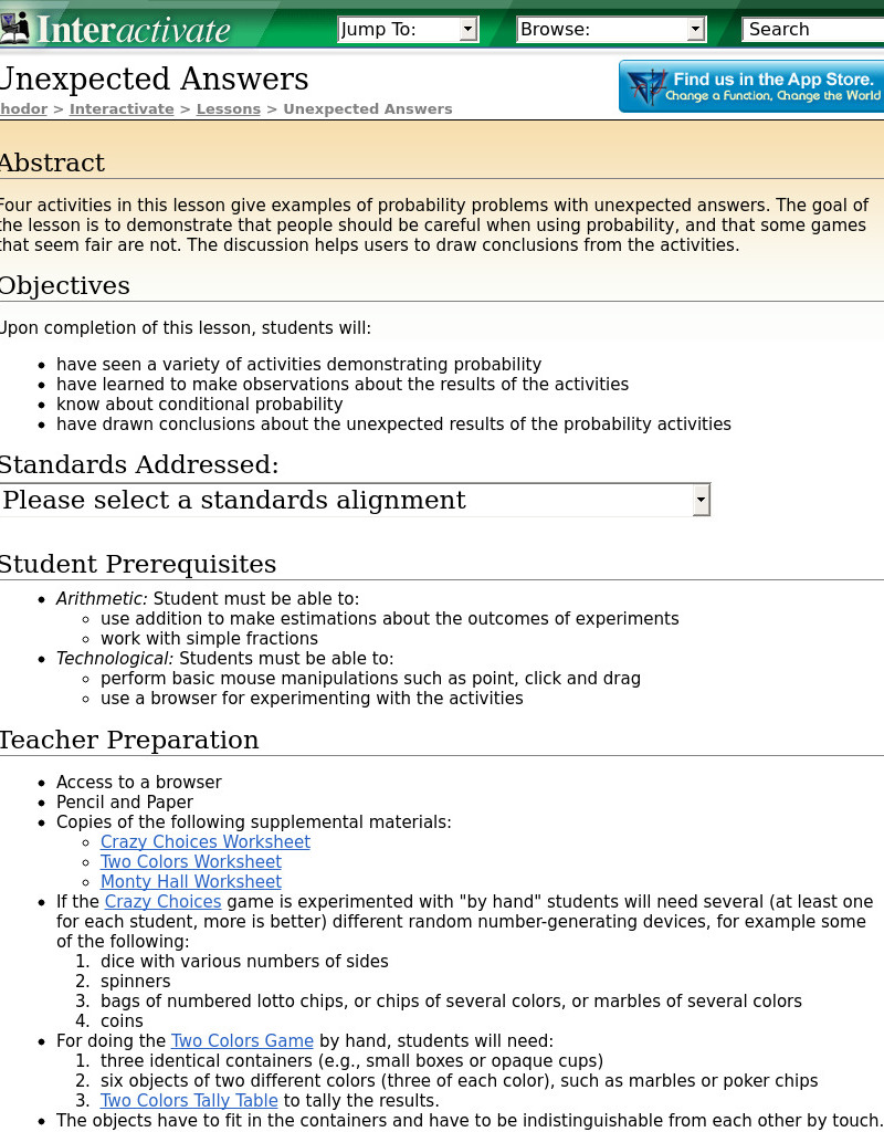 Unexpected Answers Lesson Plan