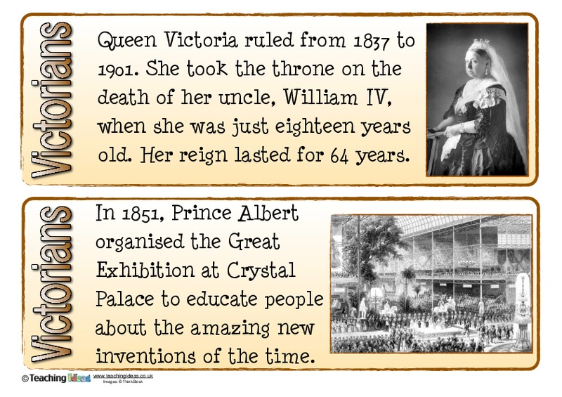 The Victorians Fact Cards Graphic
