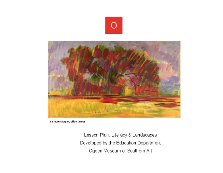 Literacy and Landscapes Lesson Plan