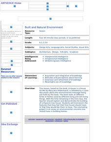 Built and Natural Environment Lesson Plan