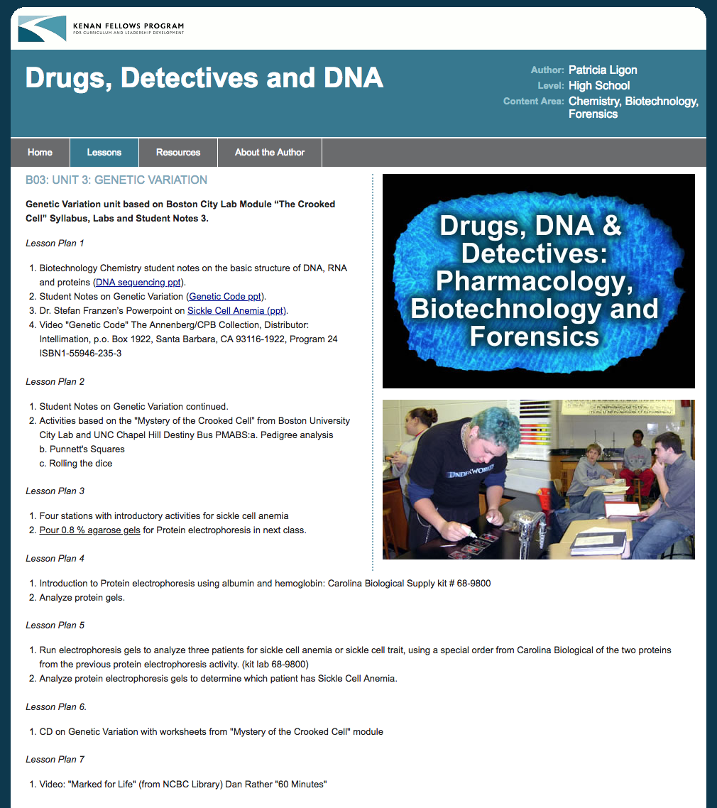 Unit 3: Genetic Variation Unit Plan