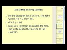 How to Solve Linear Equations Graphically Instructional Video