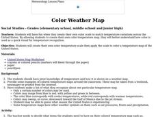 Color Weather Map Lesson Plan