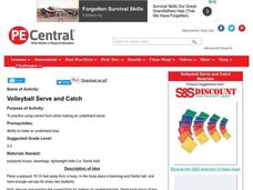 Volleyball Serve and Catch Lesson Plan