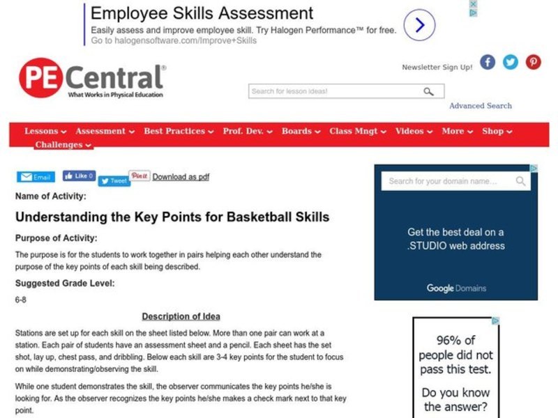 Understanding the Key Points for Basketball Skills Lesson Plan
