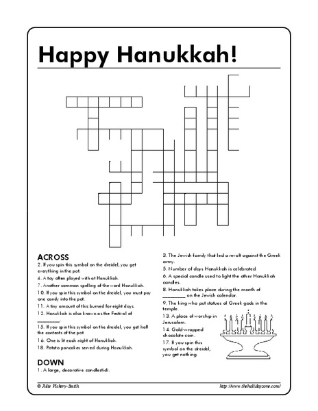 Happy Hanukkah! Worksheet