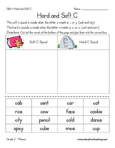 Hard and Soft C Worksheet