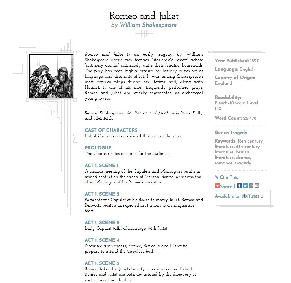 Romeo and Juliet Audio