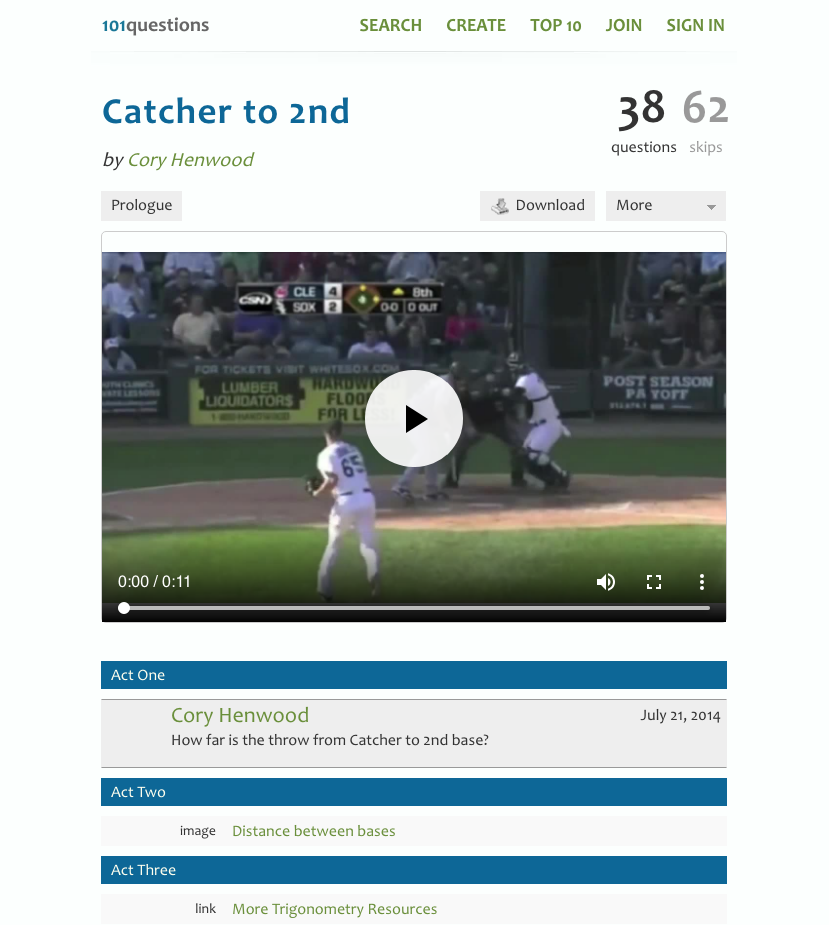 Catcher to 2nd Activity